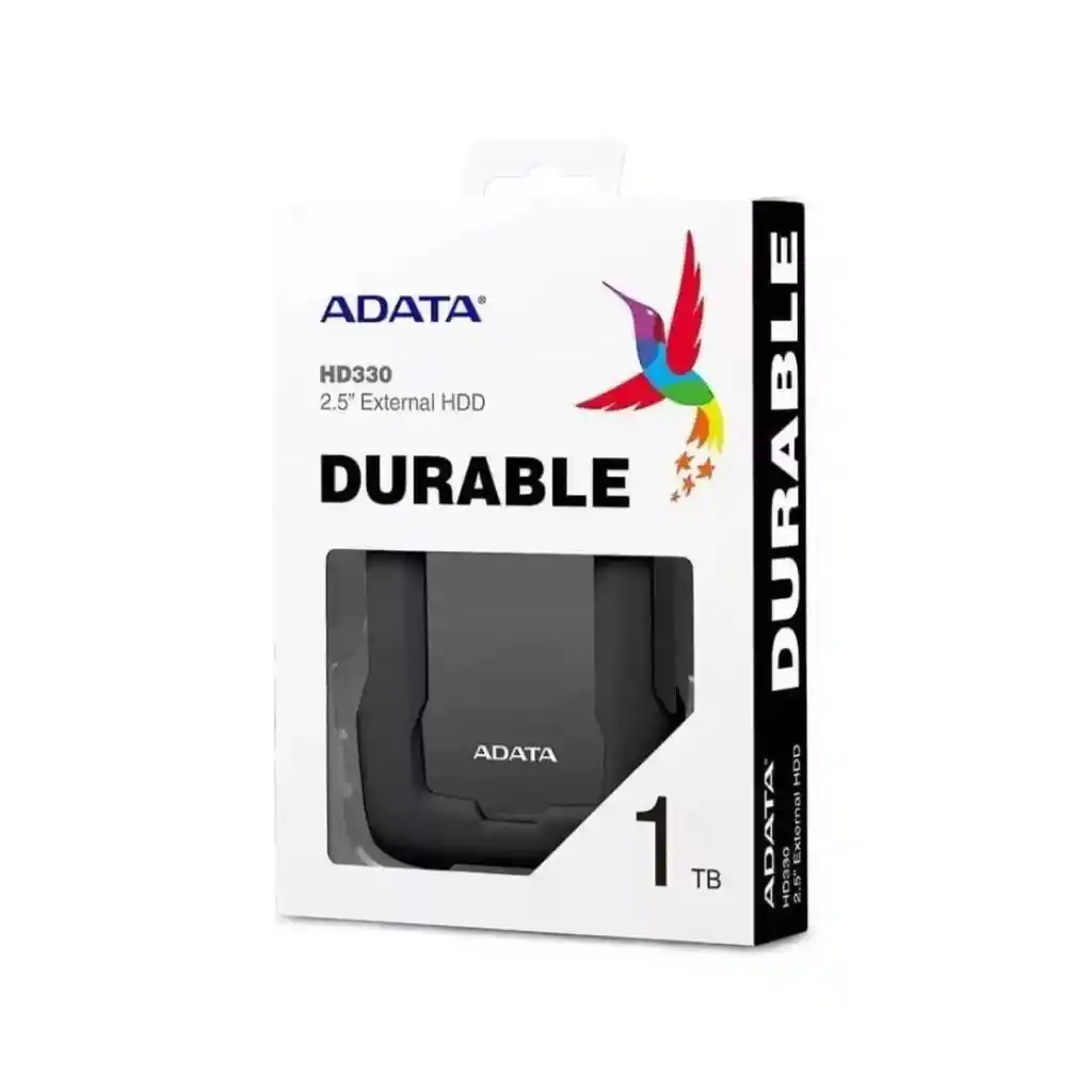 Adata Externo 1 Tera Ahd330-1tu31-cbk Antigolpes Negro 2.5