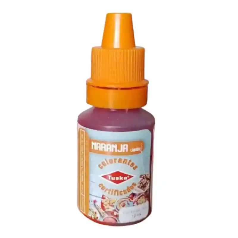 Colorante Vegetal Marca Tuska De 12mm Color Naranja