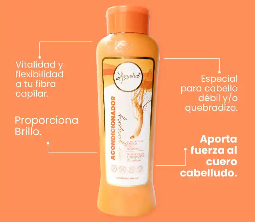 Acondicionador Ginseng X500ml Anyeluz