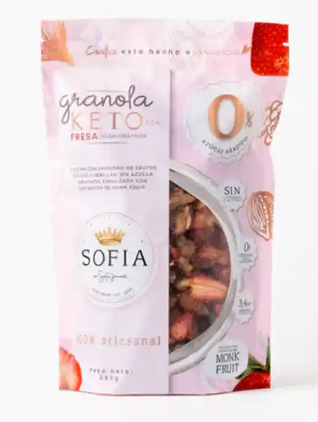 Granola Keto Fresa X250gr Sofia