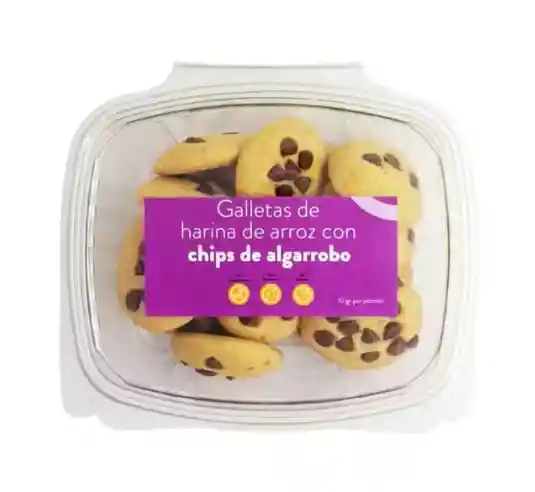 Galletas Arroz Chips Cacao X150gr Dushi