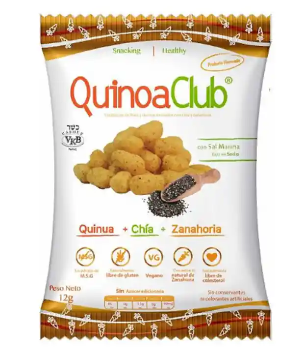 Snack Con Quinua X12g Quinoaclub