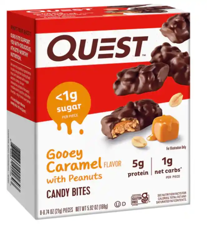 Candy Bites Gooey Caramel X21g Quest