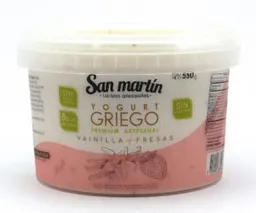 Yogurt Griego Vainilla+fresa X550gr San Martin