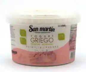 Yogurt Griego Vainilla+fresa X550gr San Martin