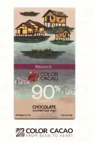 Choco Tab 90% Necolci X60g Color Cacao