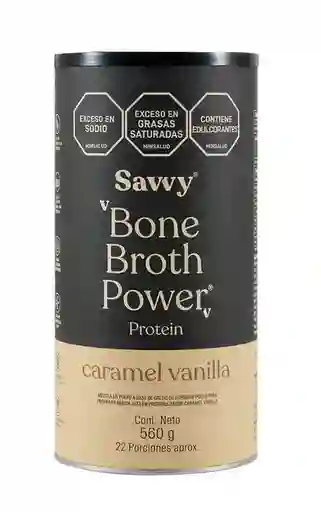 Bone Broth Power Vainilla X560g Savvy