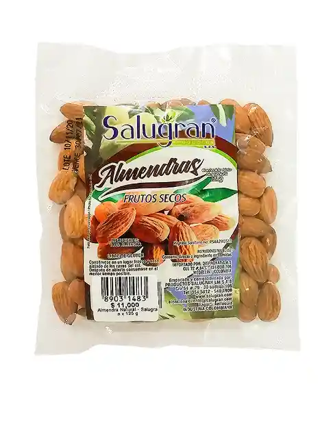 Almendra Nat X125g Salugran