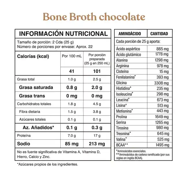 Bone Broth Power Tarro X560g Savvy