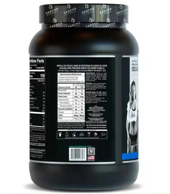 Proteina Isolate Vainillax2lb Sascha Fitness
