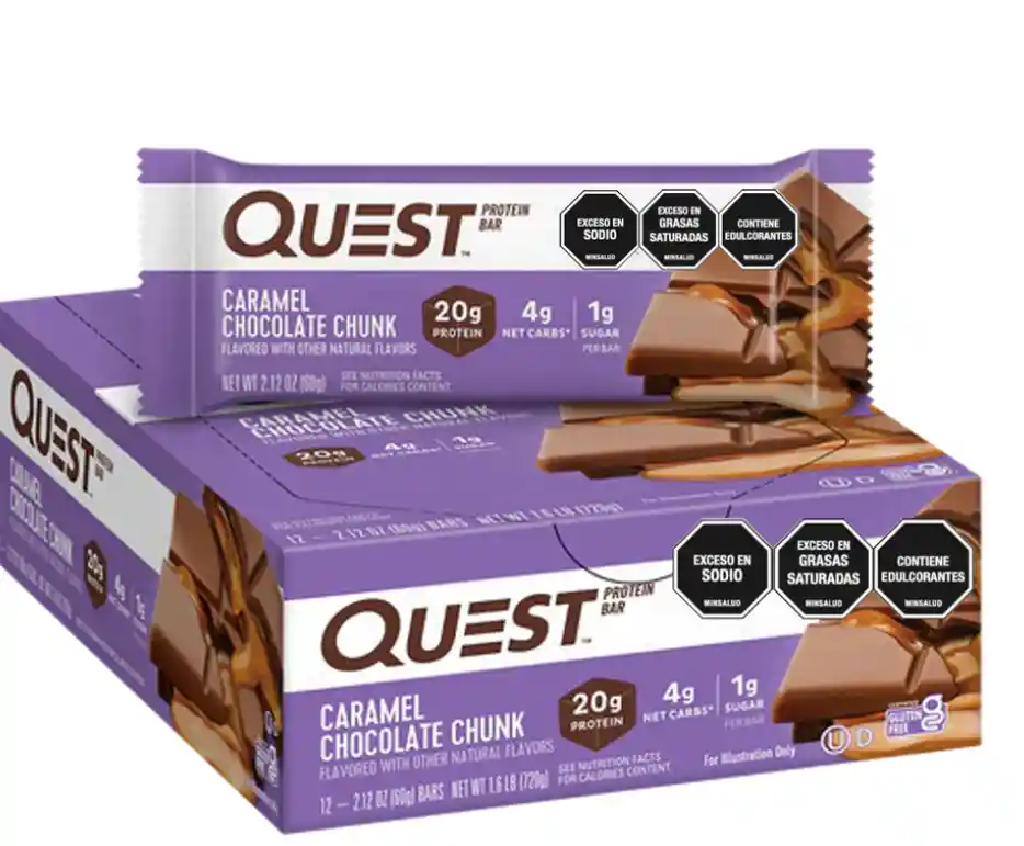 Barra Caramelo Choco Chunk X60g Quest