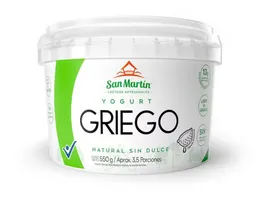 Yogurt Griego Sin Dulcex550g San Martin