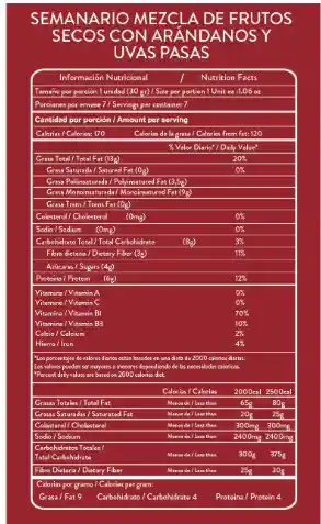 Semanario Antioxidante X7und Nutrisano R