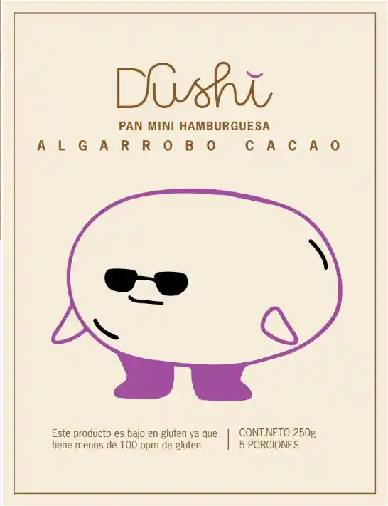 Mini Hamb Algarrobo Cacao X250g Dushi