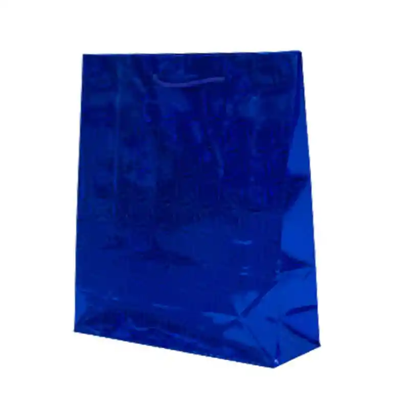 Bolsa De Regalo Holograma (m) Color Azul