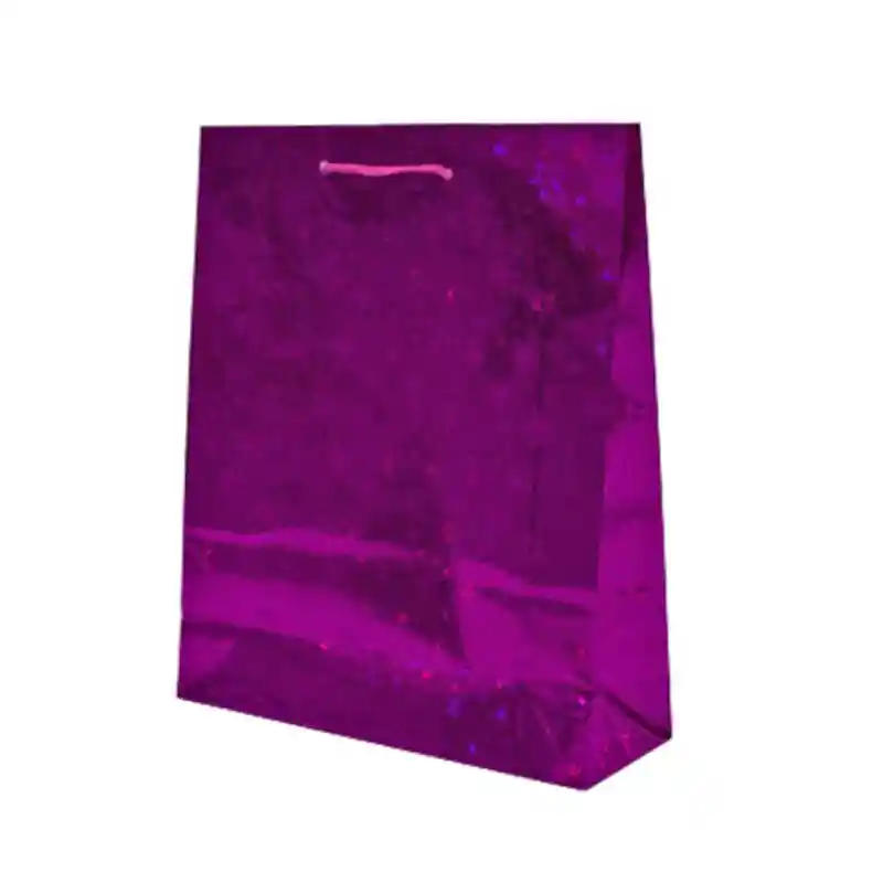 Bolsa De Regalo Holograma (m) Color Fucsia