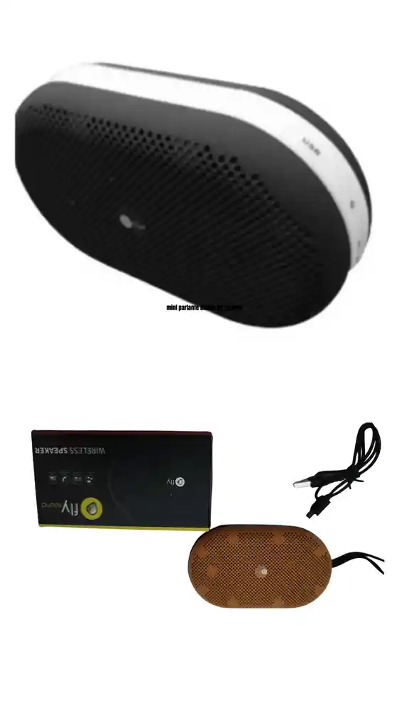 Mini Parlante Bluetooth 5.0 Fly Sp3040 Recargable Portable Potente Fly Sp3040 Color Negro