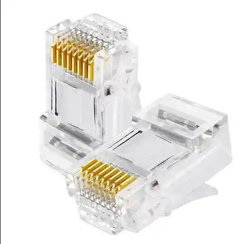 Pack Conectores Jack Puntas Rj45 Cat 6e Paquete X 20 Unidades
