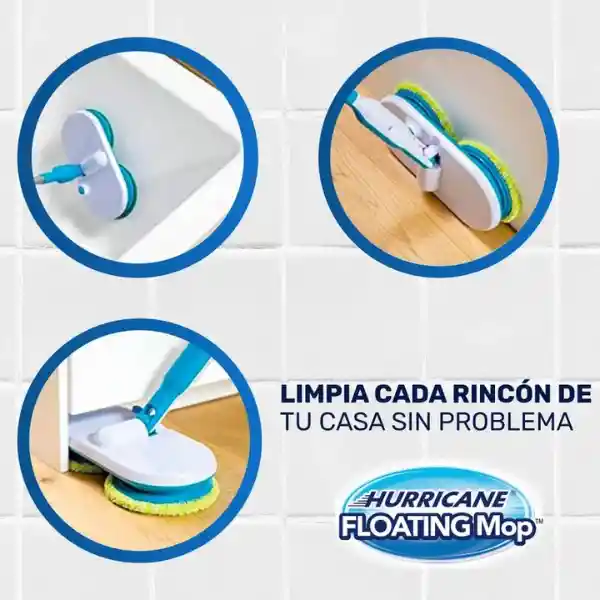 Trapeador Vibratorio Y Giratorio Hurricane Floating Mop