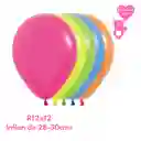 Globo O Bomba Fashion Neon Surtido Sempertex R12x12