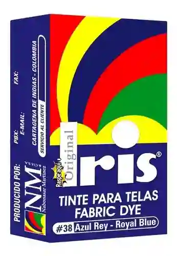 Tinte Para Telas Fabric Dye, Tinte Iris #38 Azul Rey - Royal Blue