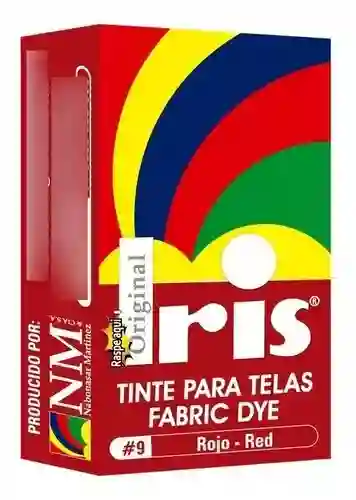 Tinte Para Telas Fabric Dye, Tinte Iris #9 Rojo - Red