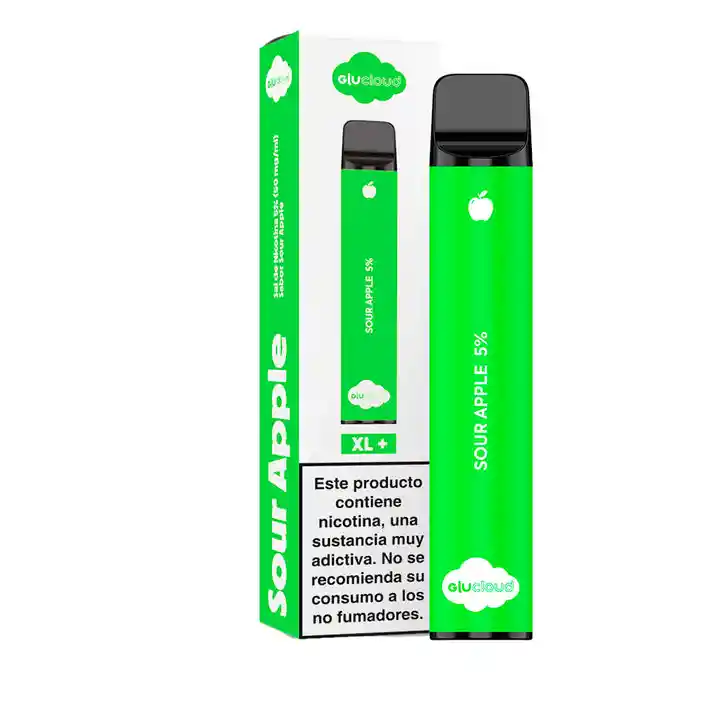 Glucloud Vape 2500 Puffs Green Apple