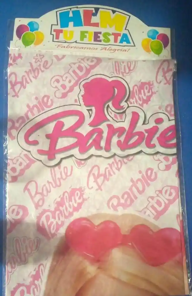 Mantel Reutilizable Estampado De La Barbie