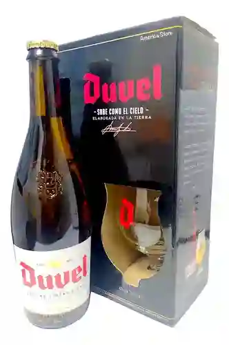 Estuche Cerveza Belga Duvel 750ml + Copa