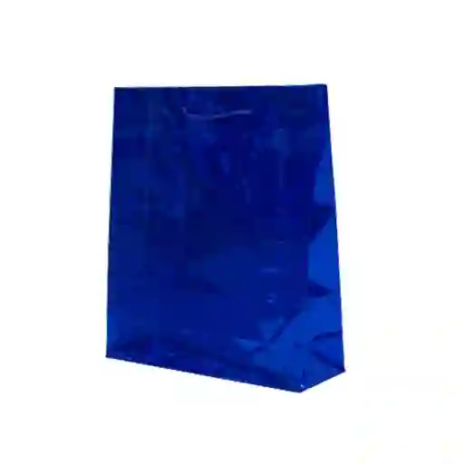 Bolsa De Regalo Holograma L Color Azul