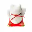 Gato De La Suerte Feng Shui Maneki Neko Medallas Porcelana