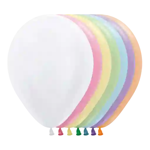 Bombas Globo Biodegradable De Latex Satinadas Colores Surtidos R12