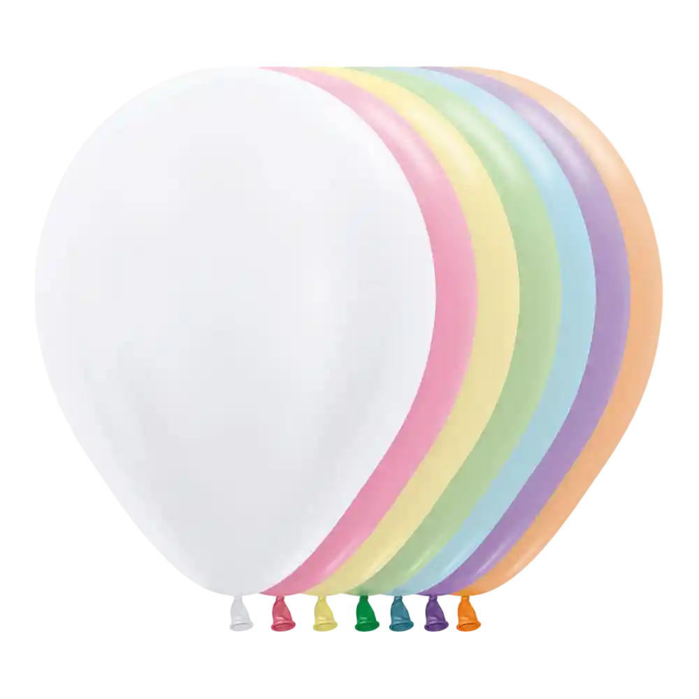 Bombas Globo Biodegradable De Latex Satinadas Colores Surtidos R12