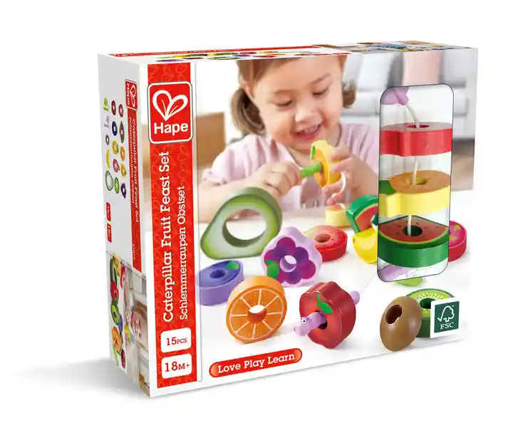 Juego De Habilidades Motoras De Encaje Y Frutas Para Niños