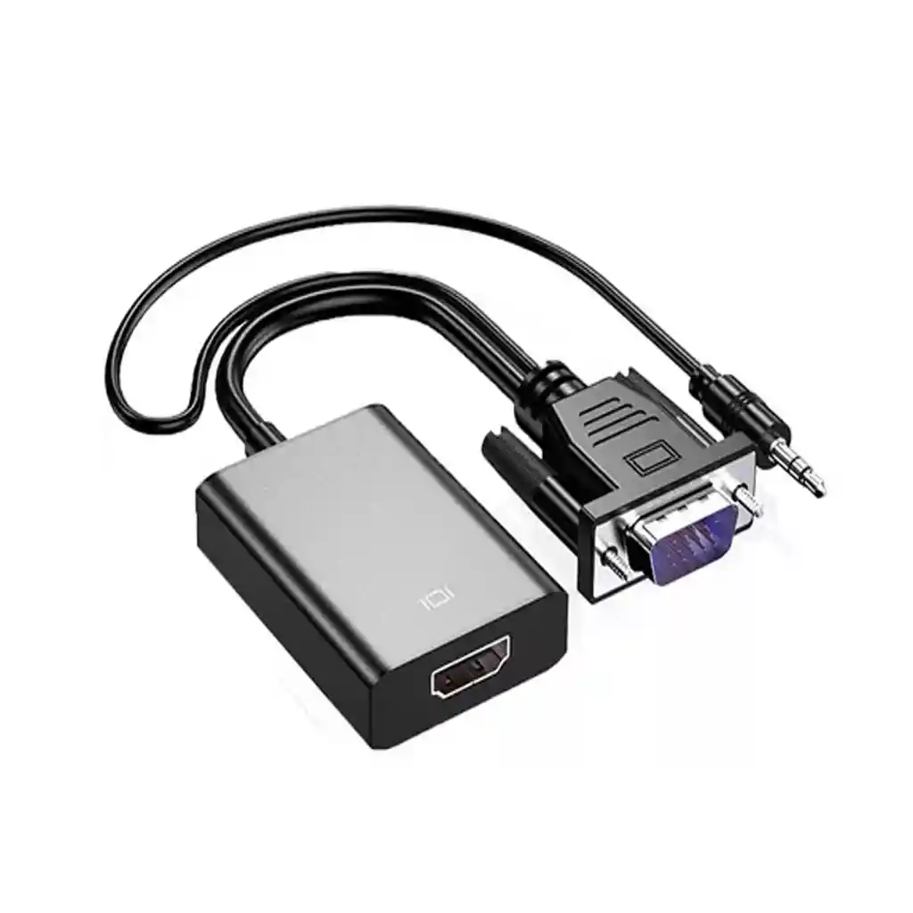Convertidor De Vga A Hdmi Con Sonido Plug And Play
