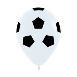 Bomba Globo Biodegradable De Latex Balon De Futbol Blanco R12