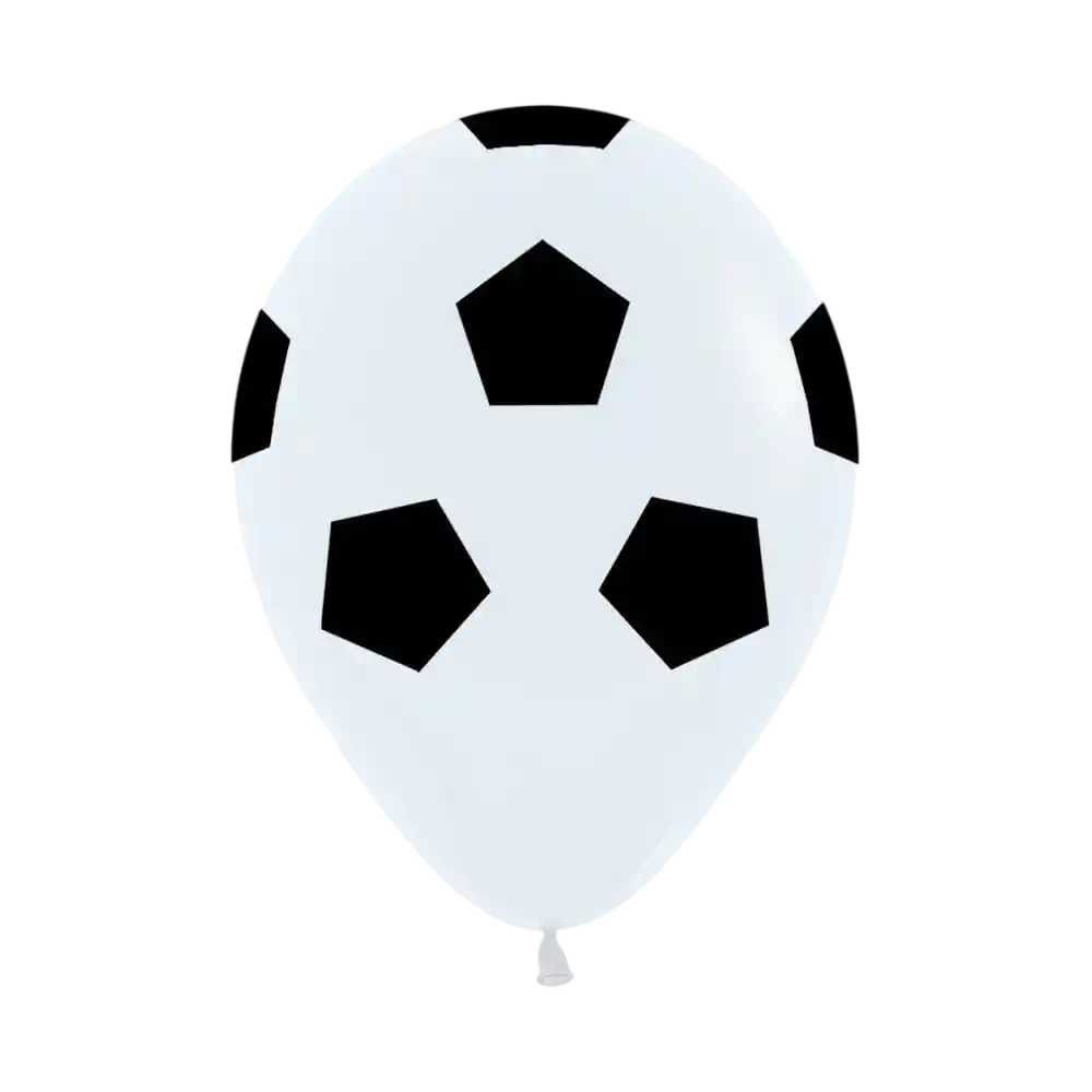 Bomba Globo Biodegradable De Latex Balon De Futbol Blanco R12