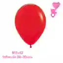 Globo O Bomba Fashion Rojo Sempertex R12x12