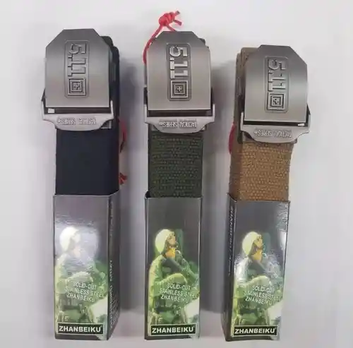 Correa Cinturón Táctico Policial Americano Hebilla De Metal