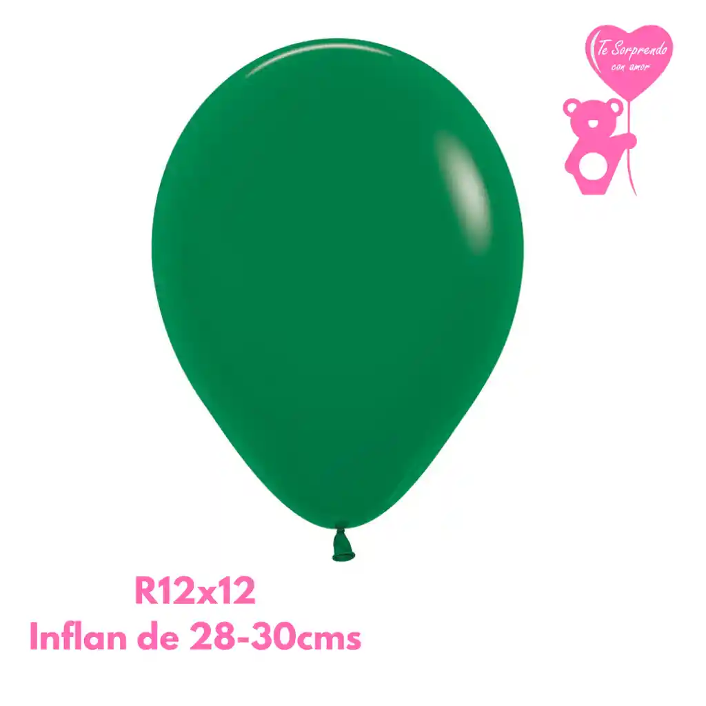 Globo O Bomba Fashion Verde Selva Sempertex R12x12