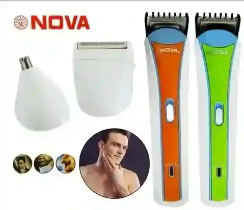 Maquina De Afeitar Nova Eléctrica 3 En 1 Recargable Multiusos Nhc2013