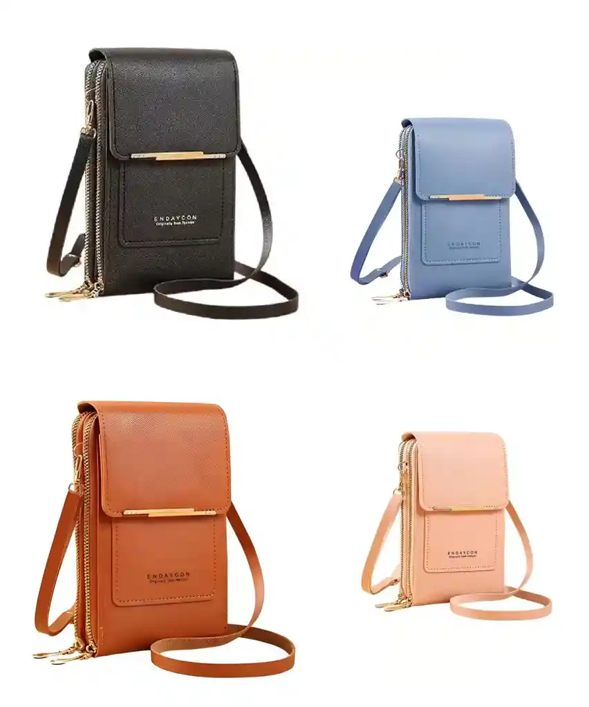 Bolso Billetera Porta Celular Manos Libres Cartera