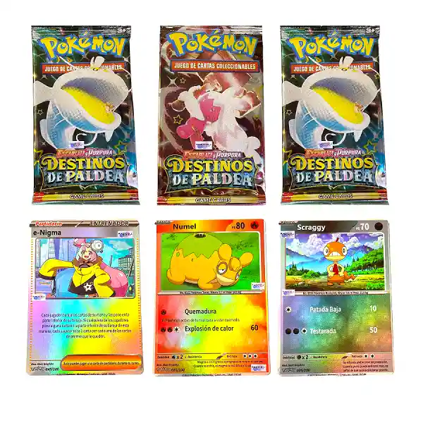 150 Cartas De Juego Pokemon Destinos De Paldea Premium Edition