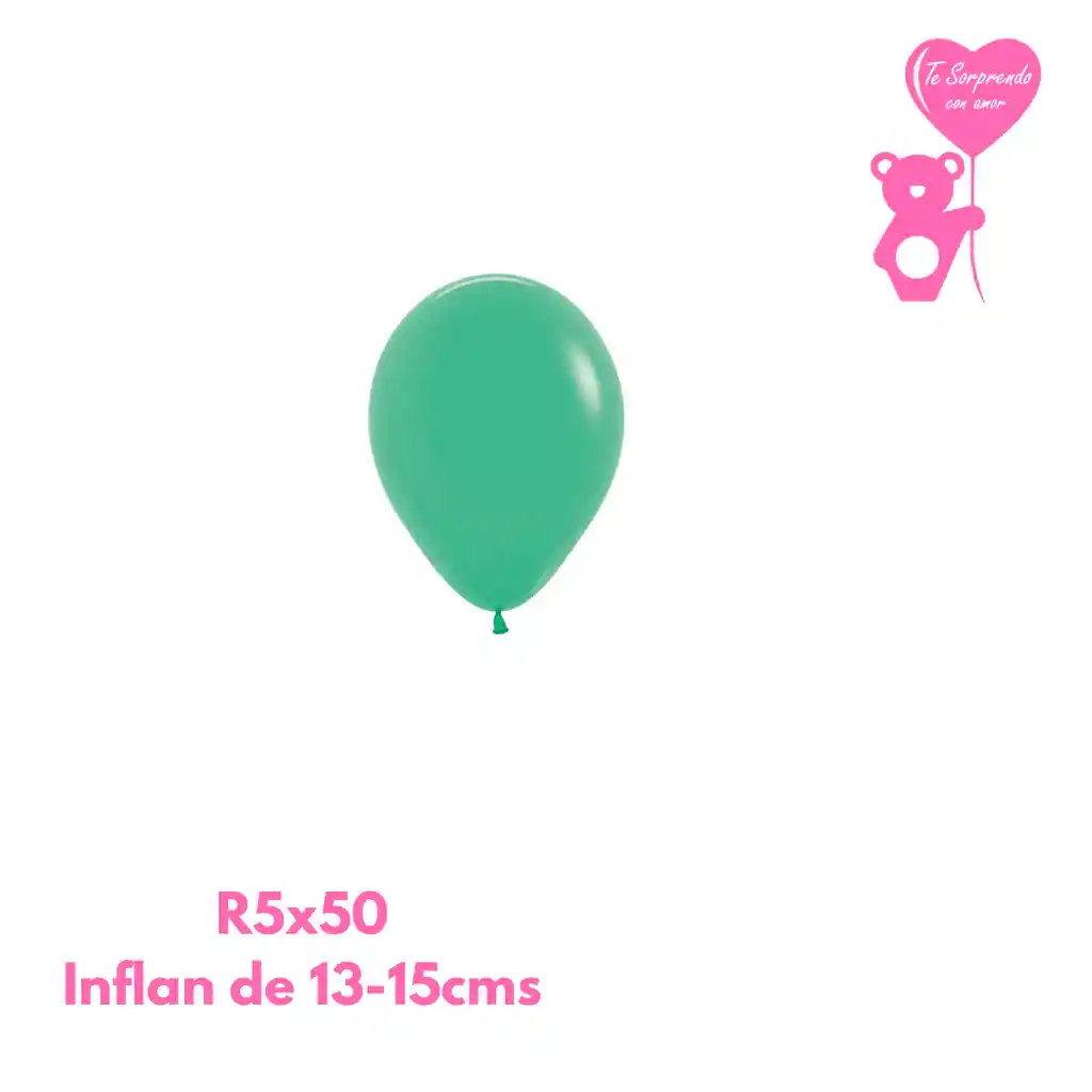 Globo O Bomba Fashion Verde Sempertex R5x50