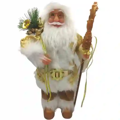 Papá Noel Dorado 32 Cm