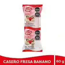 Helado Casero Fresa Banano 60g