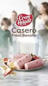 Helado Casero Fresa Banano 60g