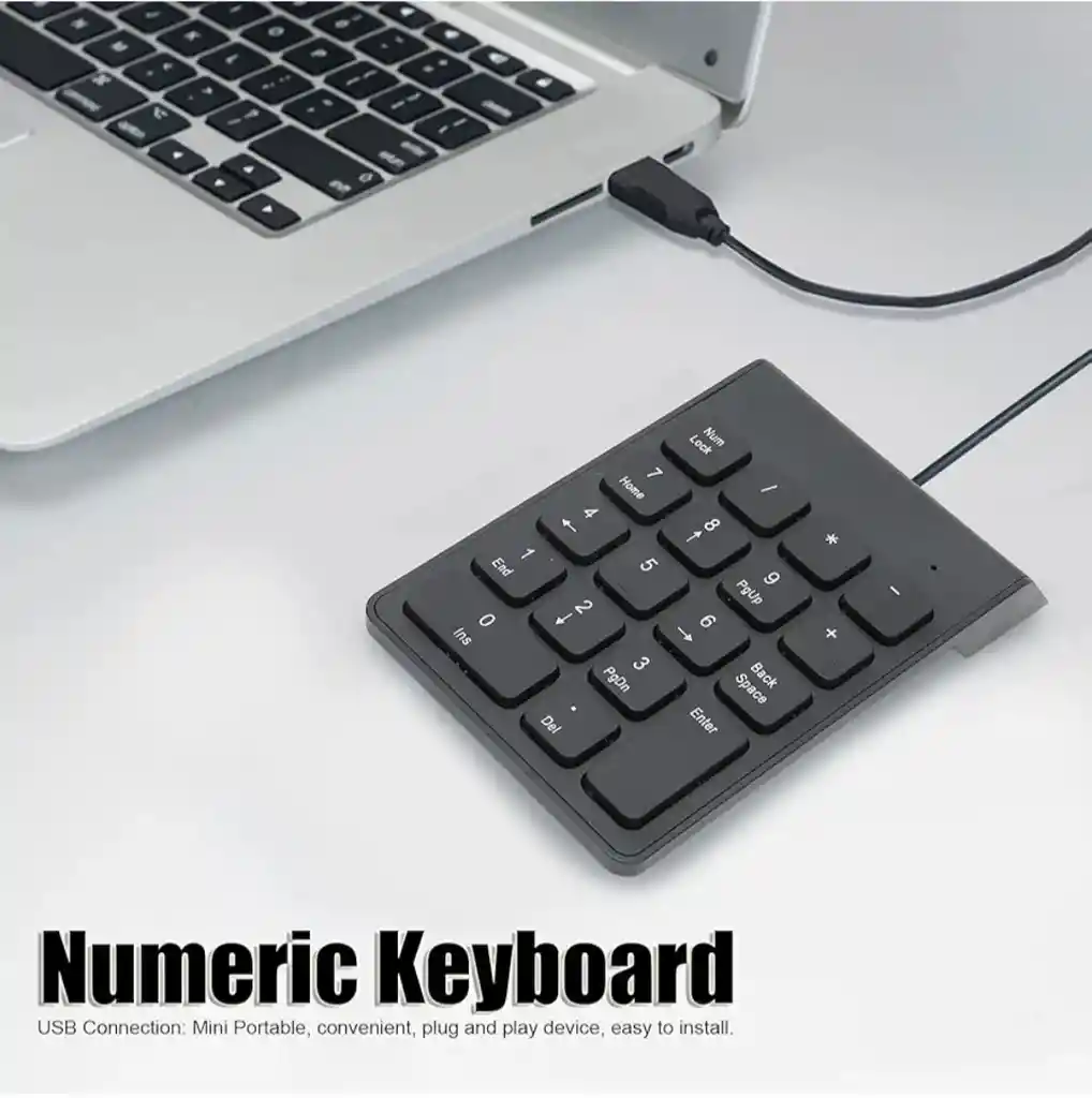 Teclado Numérico Para Pc Teclado Alámbrico
