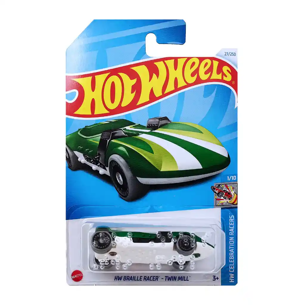 Juguete Carro Hot Wheels Original Hw Braille Racer Twin Mill