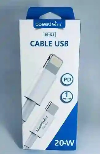 Cable Tipo C To A Lightning Para Iphone Speedsong 20w